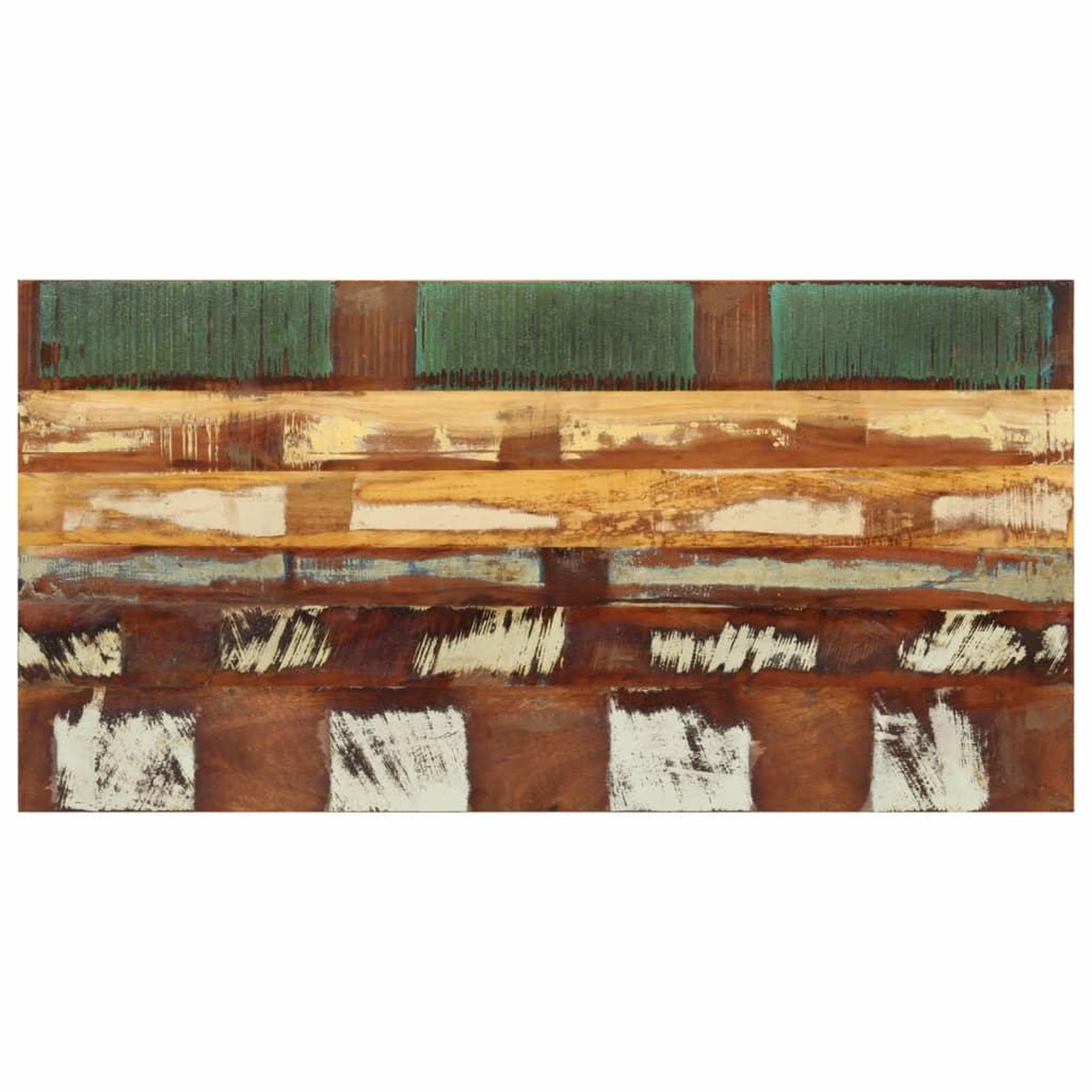 Voir la diapositive 1 : VIDAXL Dessus de table rectangulaire 60x120 cm 15-16 mm Bois recupere