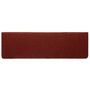 Voir la diapositive 4 : VIDAXL Tapis d'escalier autocollant 20 pcs rouge bordeaux 65x21x4 cm