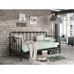 Lit banquette en métal 90x200cm HARLEM