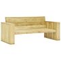 Voir la diapositive 3 : VIDAXL Salon de jardin 2 pcs Bois de pin impregne