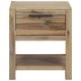 Voir la diapositive 3 : VIDAXL Table de chevet avec tiroir 40x30x48 cm Bois d'acacia solide