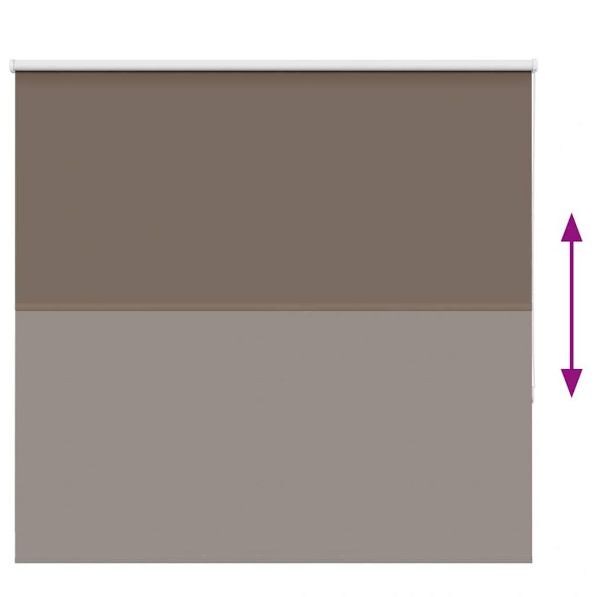 VIDAXL Store enrouleur occultant cafe 150x175cm largeur du tissu