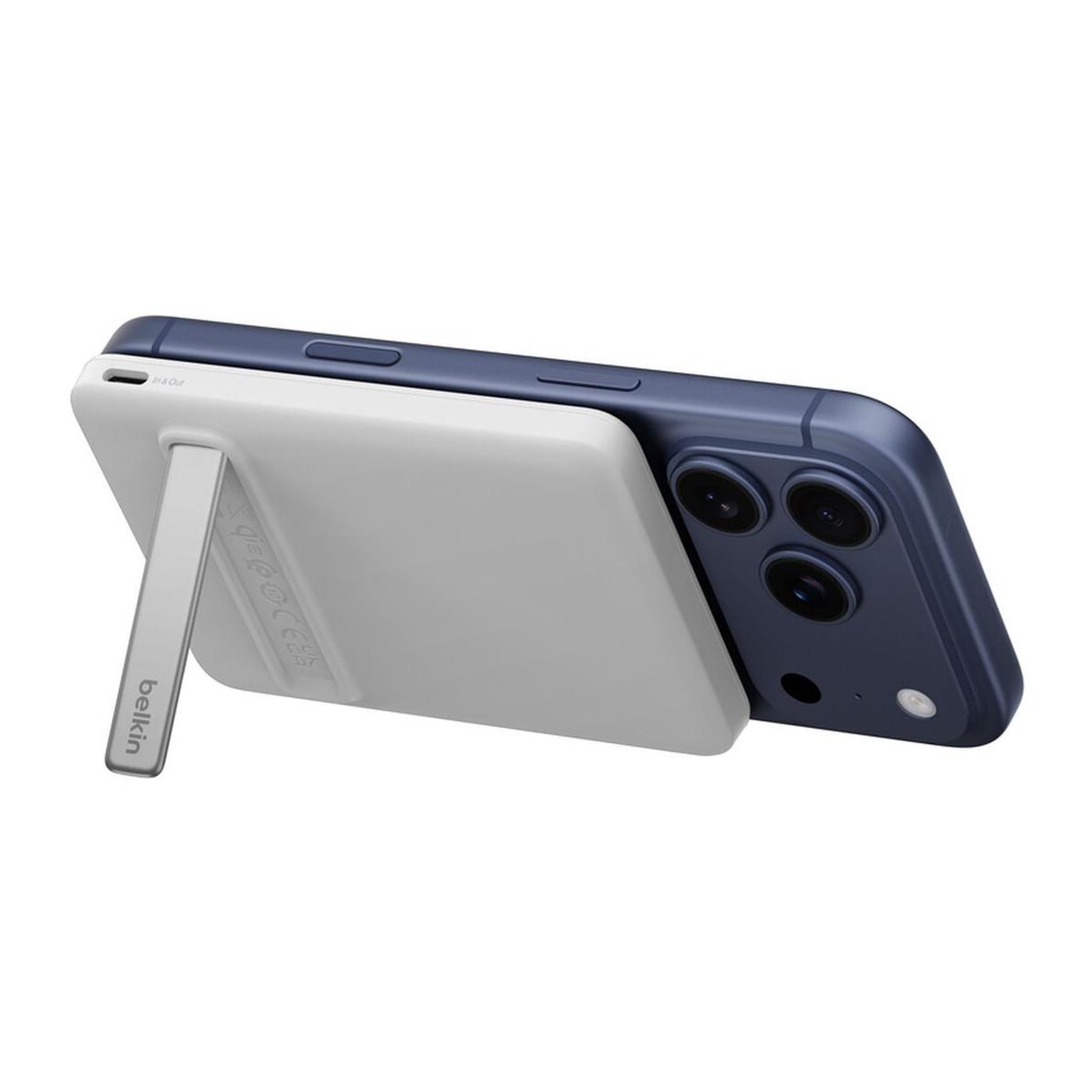 Voir la diapositive 2 : Belkin Batterie externe boostcharge 15w magnetique blanc