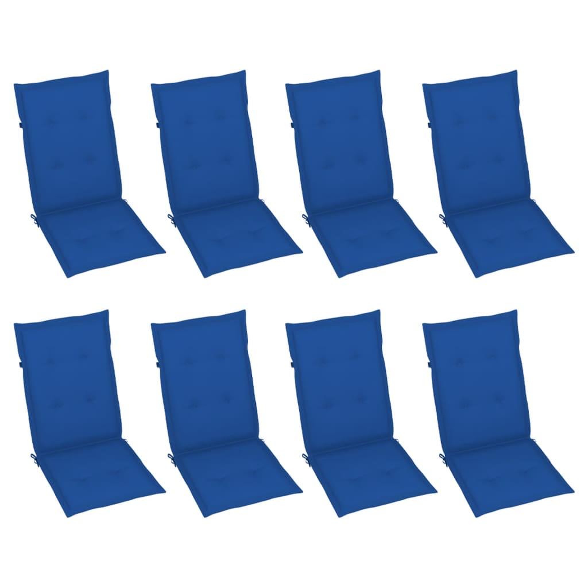 Voir la diapositive 3 : VIDAXL Chaises inclinables de jardin et coussins lot de 8 Gris Acacia