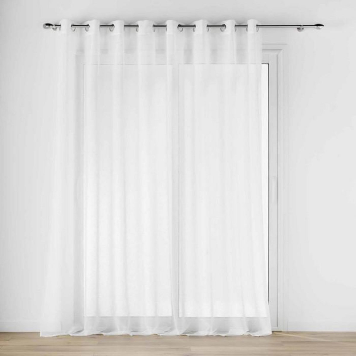 Paris Prix Rideau Voilage à Œillets  Carlin  300x240cm Naturel