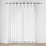 Paris Prix Rideau Voilage à Œillets  Carlin  300x240cm Naturel