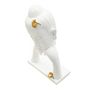 Voir la diapositive 3 : Paris Prix Statuette Déco en Résine  Bouddha Mains  36cm Blanc