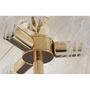 Voir la diapositive 3 : Paris Prix Lampadaire Imitation Plume  Palm  160cm Or & Blanc