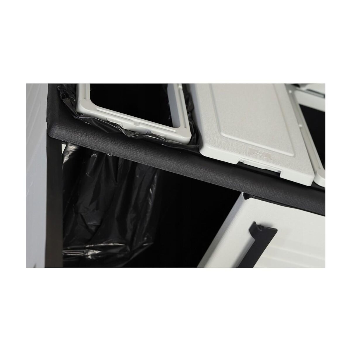 ART PLAST Abri Poubelles de Tri Sélectif 3 Sacs Recyclage Gestion des Déchets – Intérieur Extérieur 68 x 37 x 90 cm Art Plast