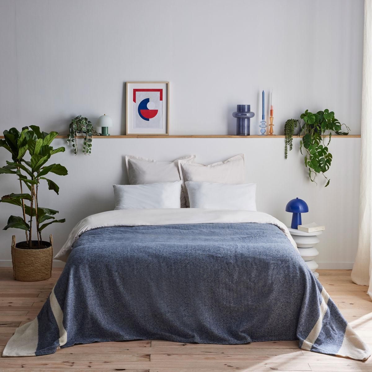 DODO Couverture Lima Bleu prusse