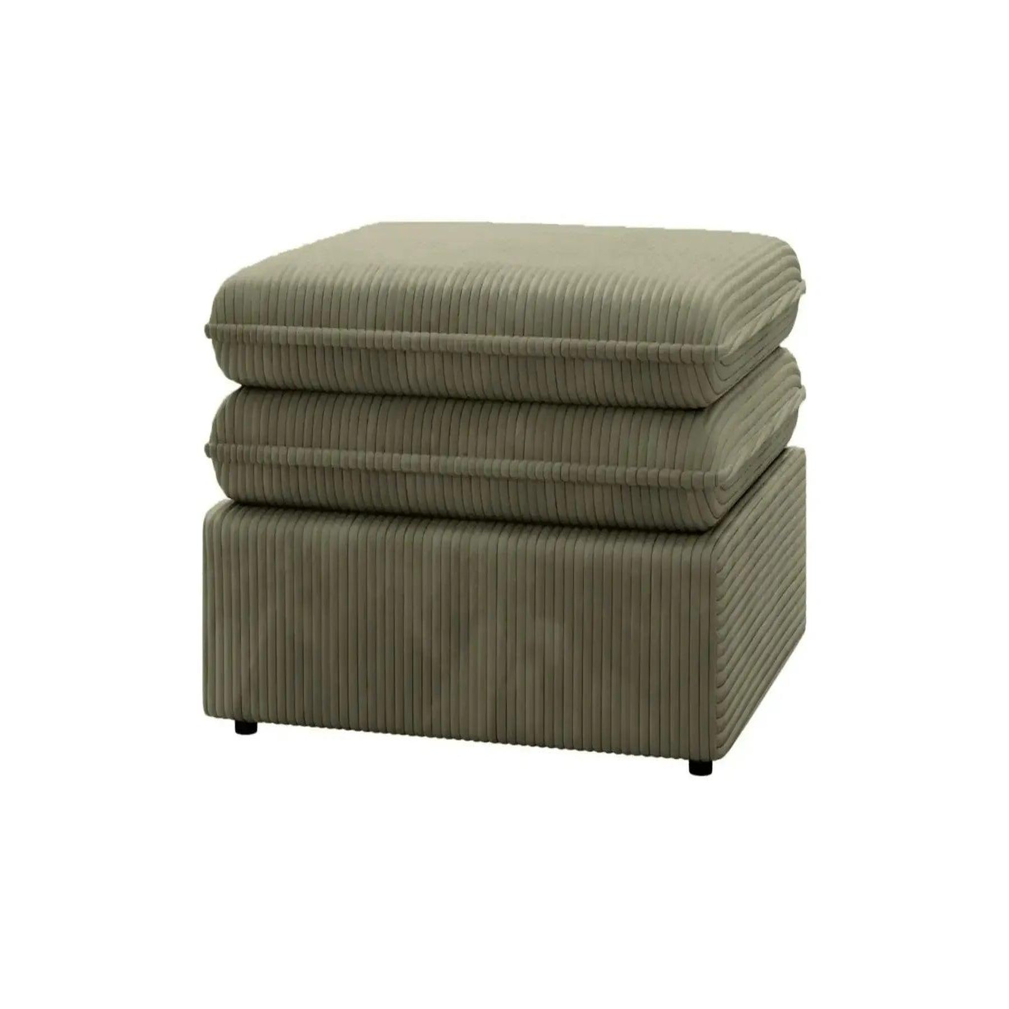 Voir la diapositive 4 : CASANOVA PARIS Oscar - pouf velours cotelé