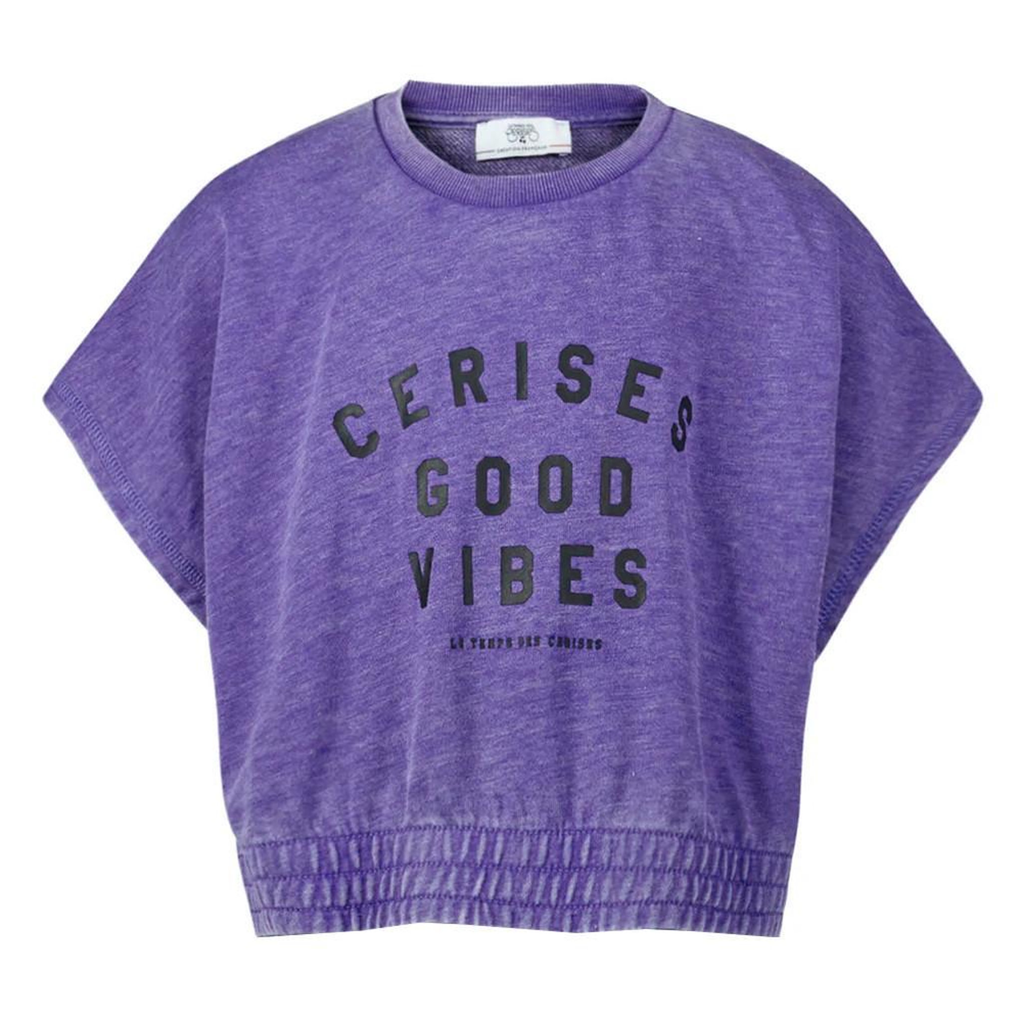 Le Temps Des Cerises T-Shirt Violet Fille Le Temps Des Cerises Naellegi. Coloris disponibles : Violet
