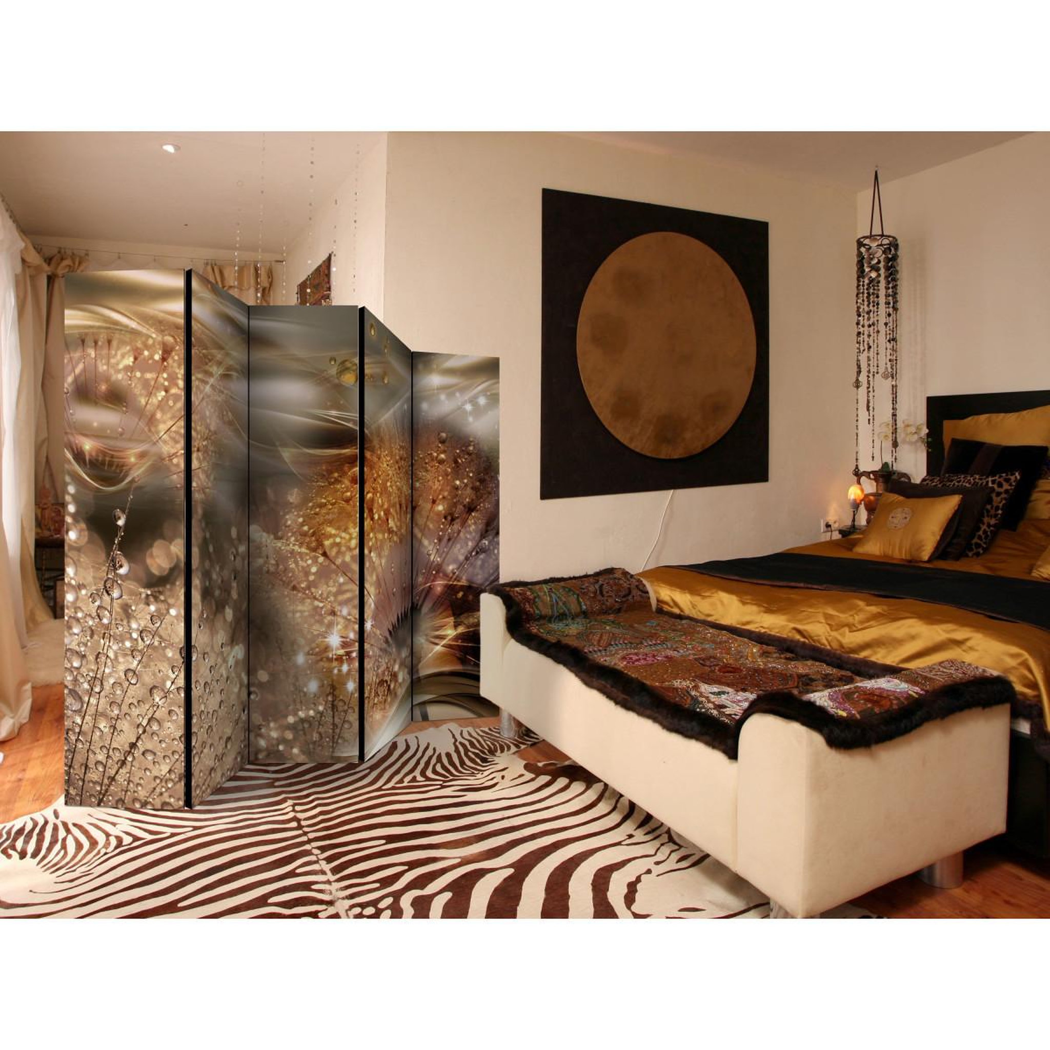 Voir la diapositive 2 : Paris Prix Paravent 5 volets  dandelions' world  172x225cm
