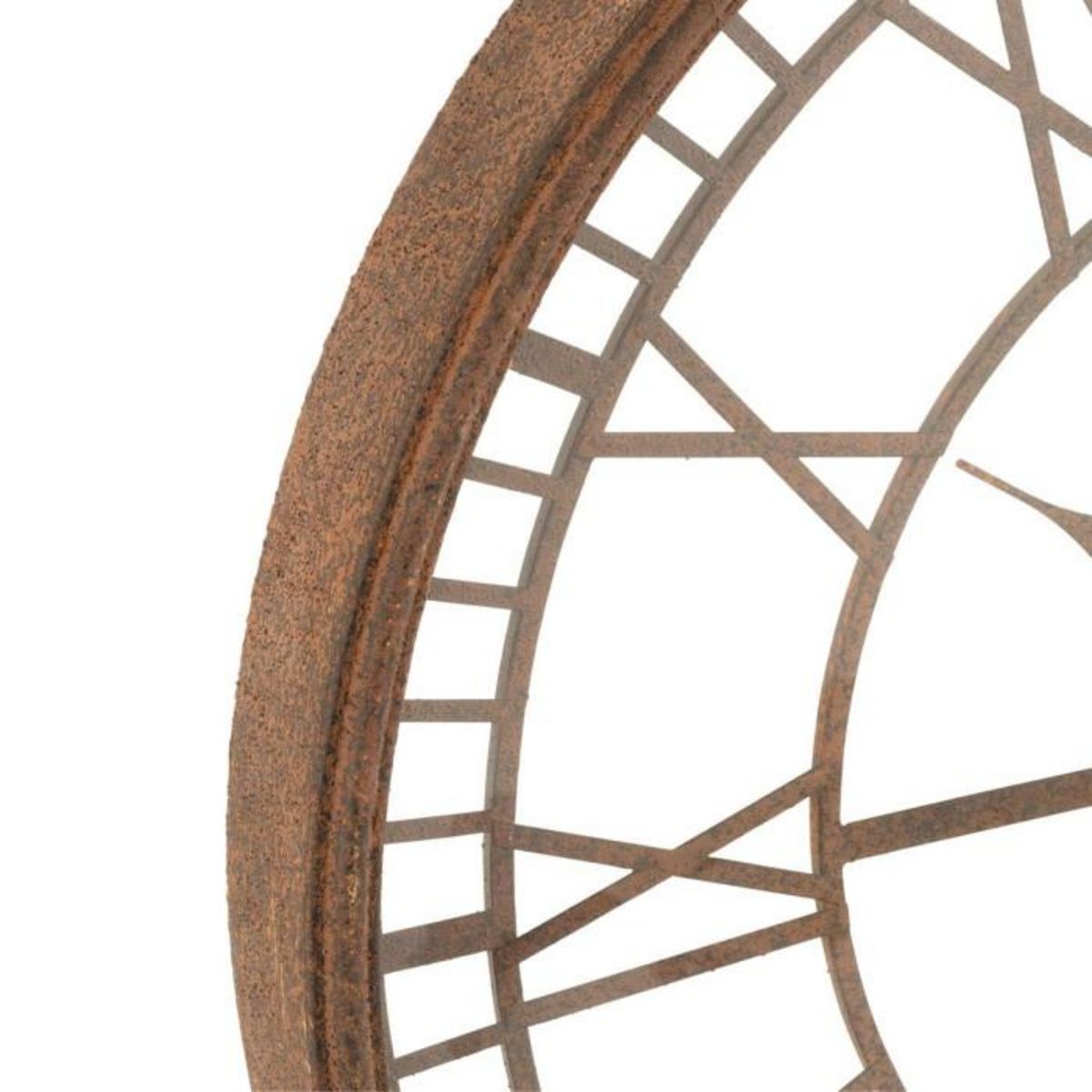 Paris Prix Horloge Murale Design  Métal & Verre  67cm Rouille