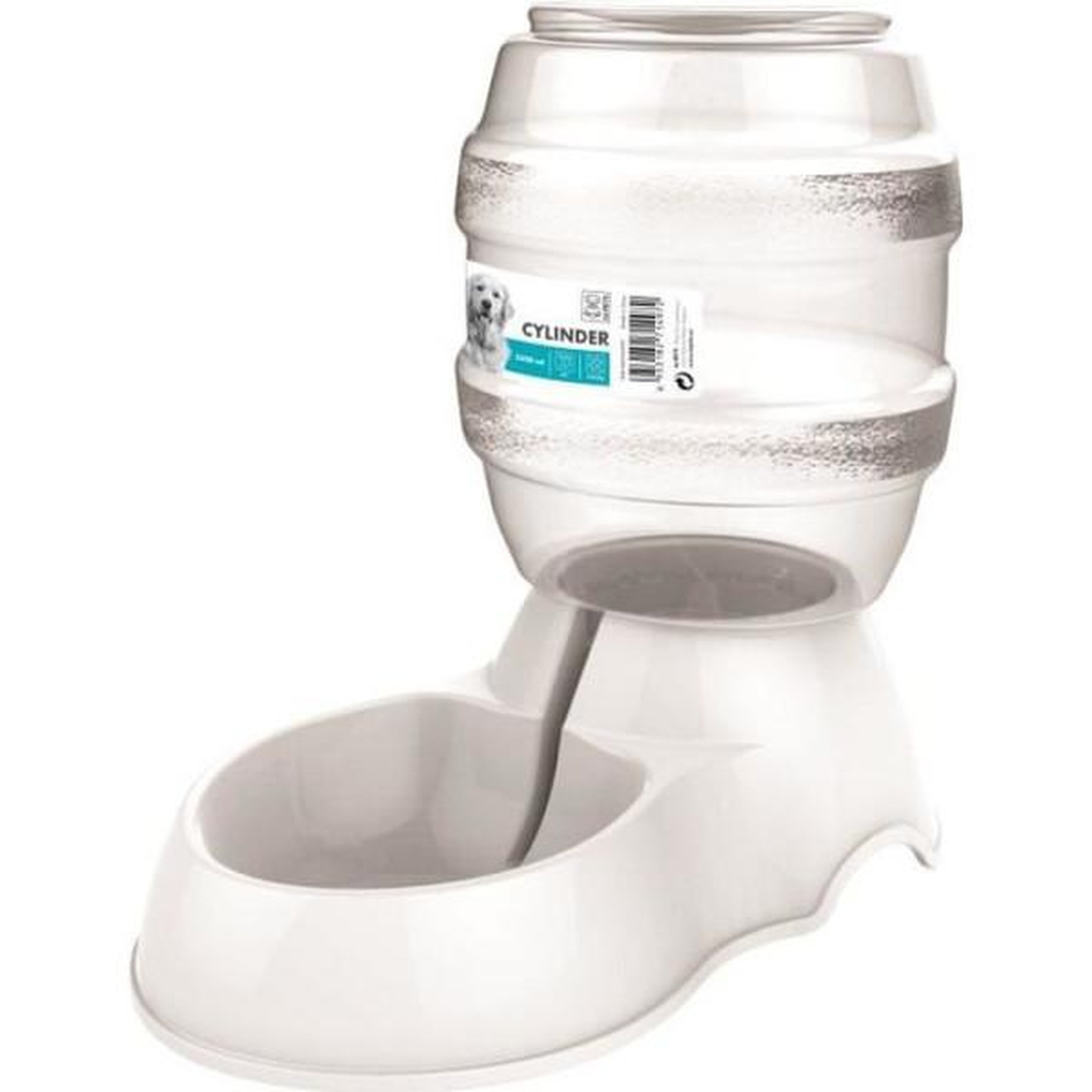 M PETS M-PETS Distributeur d'eau Cylinder - 3500ml - Blanc - Pour chien