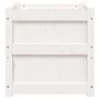 Voir la diapositive 5 : VIDAXL Jardiniere blanc 50x50x50 cm bois de pin massif