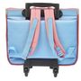 Voir la diapositive 9 : AUCHAN Cartable à roulettes rose et bleu ARC EN CIEL