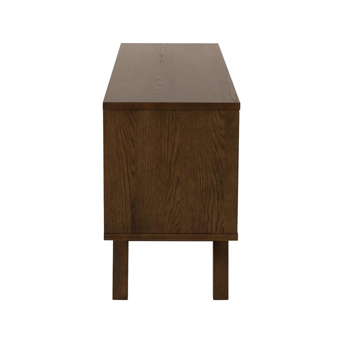 LISA DESIGN Pauline - buffet - chêne foncé - 4 tiroirs et 1 porte - 160 cm