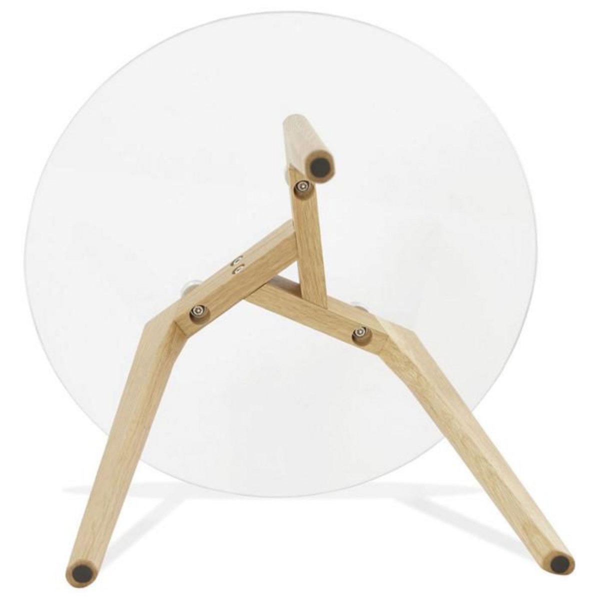 Paris Prix Lot de 2 Tables d'Appoint  Kastra  50cm Transparent