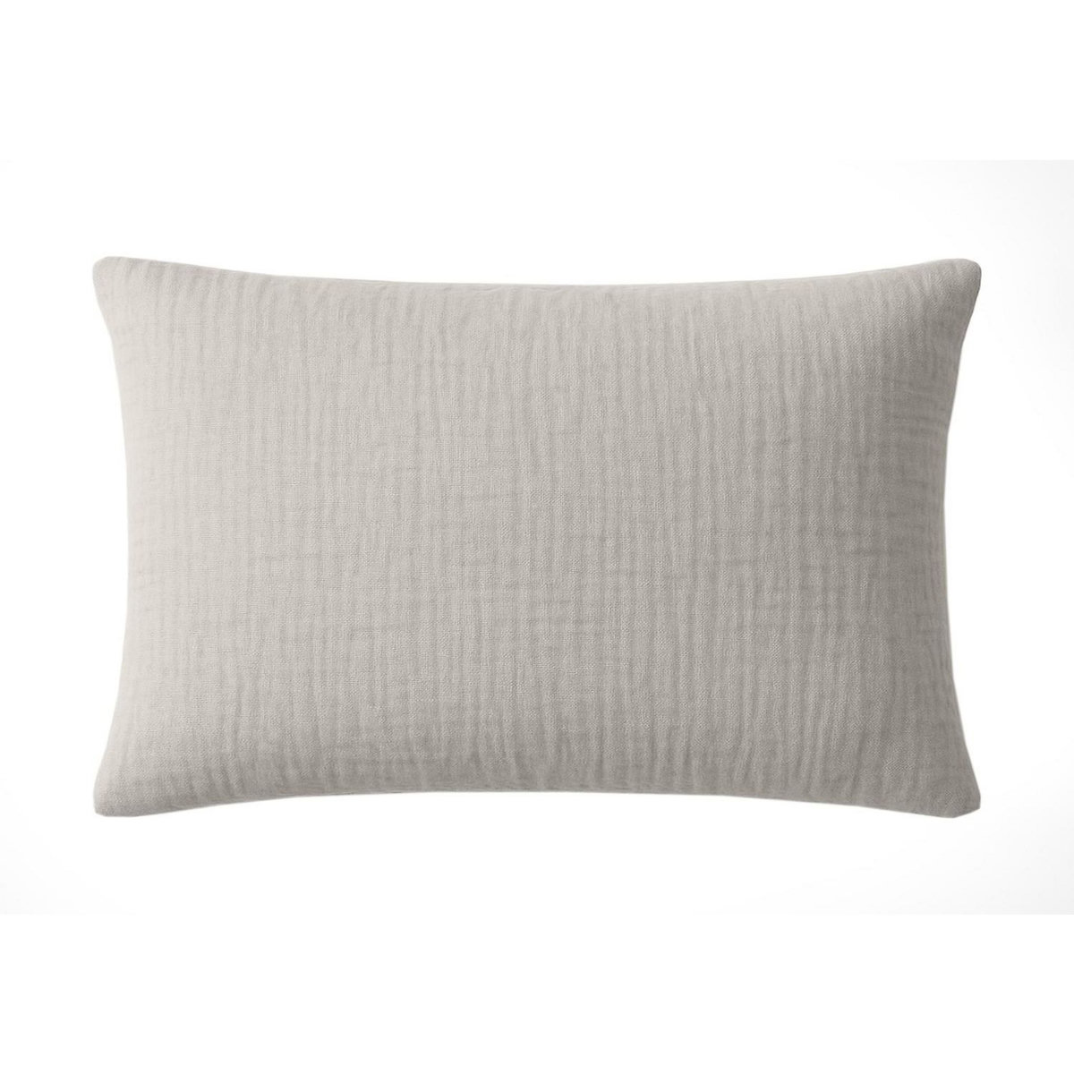 BATON ROUGE Taie d'oreiller 100% gaze de coton lavé gris glacier