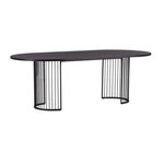 Paris Prix Table à Manger Ovale  Hamneskär  220cm Noir