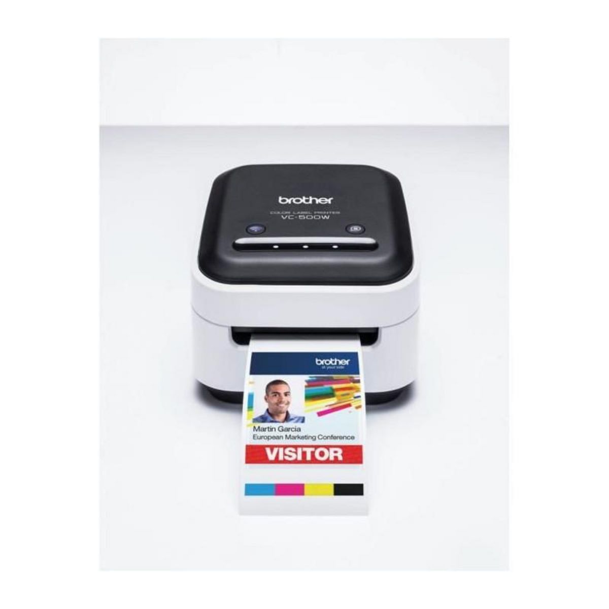 Brother Imprimante Etiquettes et Photos pour les loisirs creatifs - BROTHER - VC-500W - Thermique direct - Couleur - Wi-Fi - VC500WCRZ1