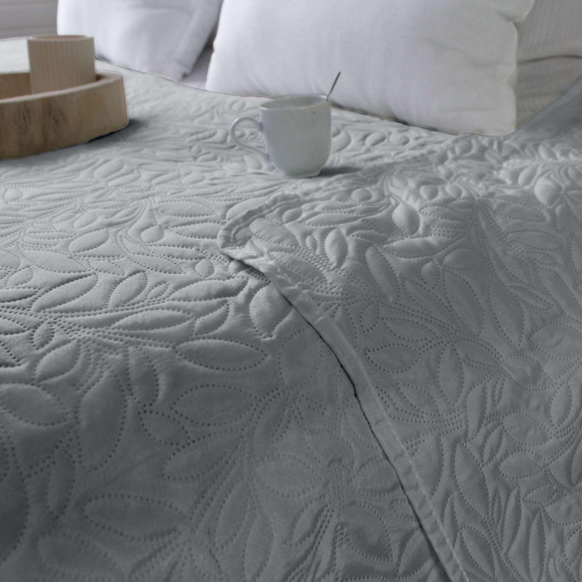 TOILINUX Couvre-lit à dessin floral