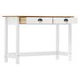 Voir la diapositive 3 : VIDAXL Table console Hill avec 2 tiroirs 110x45x74 cm Pin solide