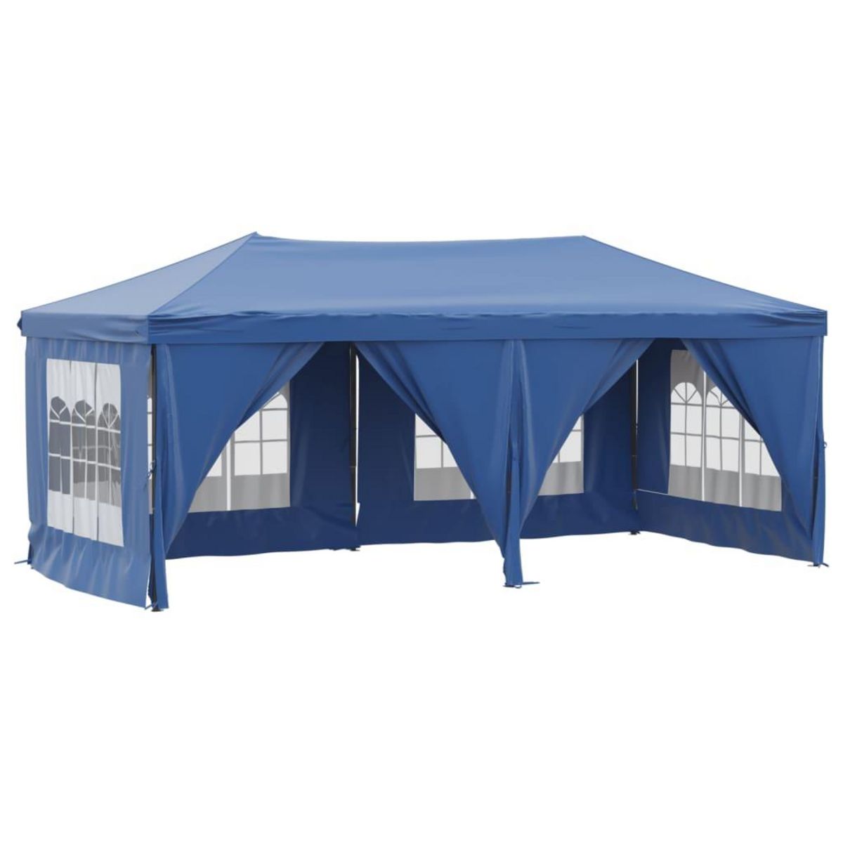 VIDAXL Tente de reception pliable avec parois Bleu 3x6 m