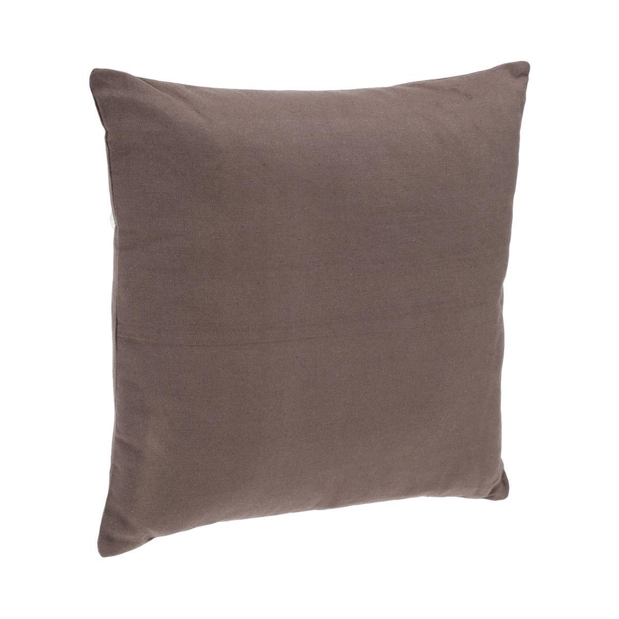 Voir la diapositive 3 : ATMOSPHERA Coussin déhoussable  jovi  38x38cm taupe