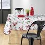 Voir la diapositive 5 : Douceur d'Intérieur Nappe rectangulaire antitache et infroissable Père Noël - 150 x 240 cm - Blanc et rouge