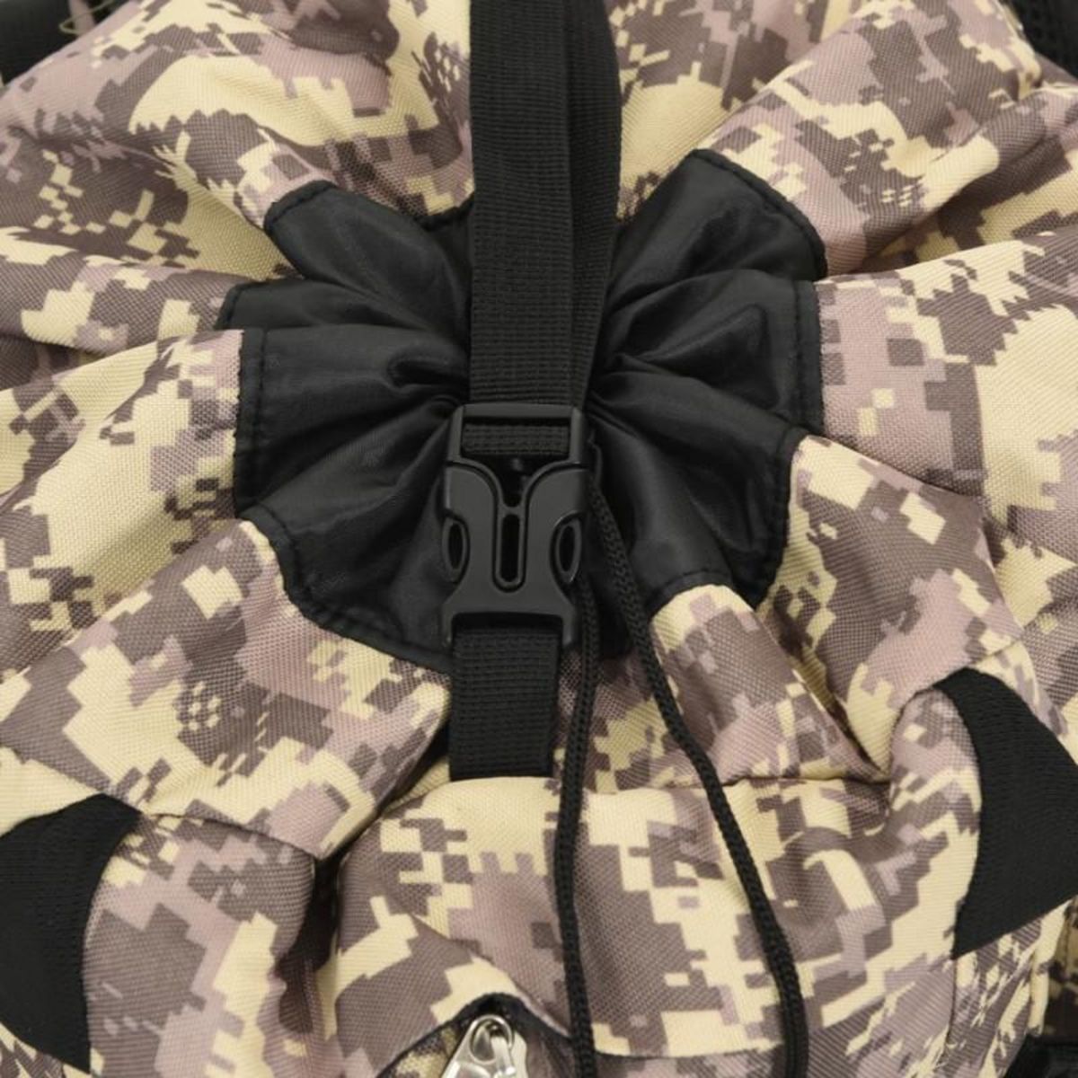 VIDAXL Sac à dos de randonnée marron camouflage 80 L tissu oxford