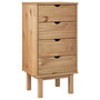 Voir la diapositive 2 : VIDAXL Commode OTTA 45x39x90 cm bois de pin massif
