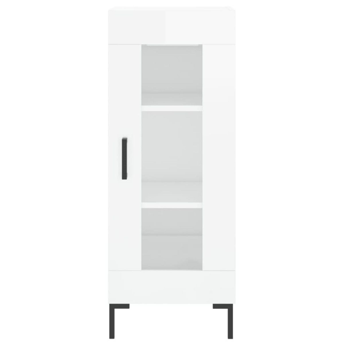 VIDAXL Buffet Blanc brillant 34,5x34x90 cm Bois d'ingenierie