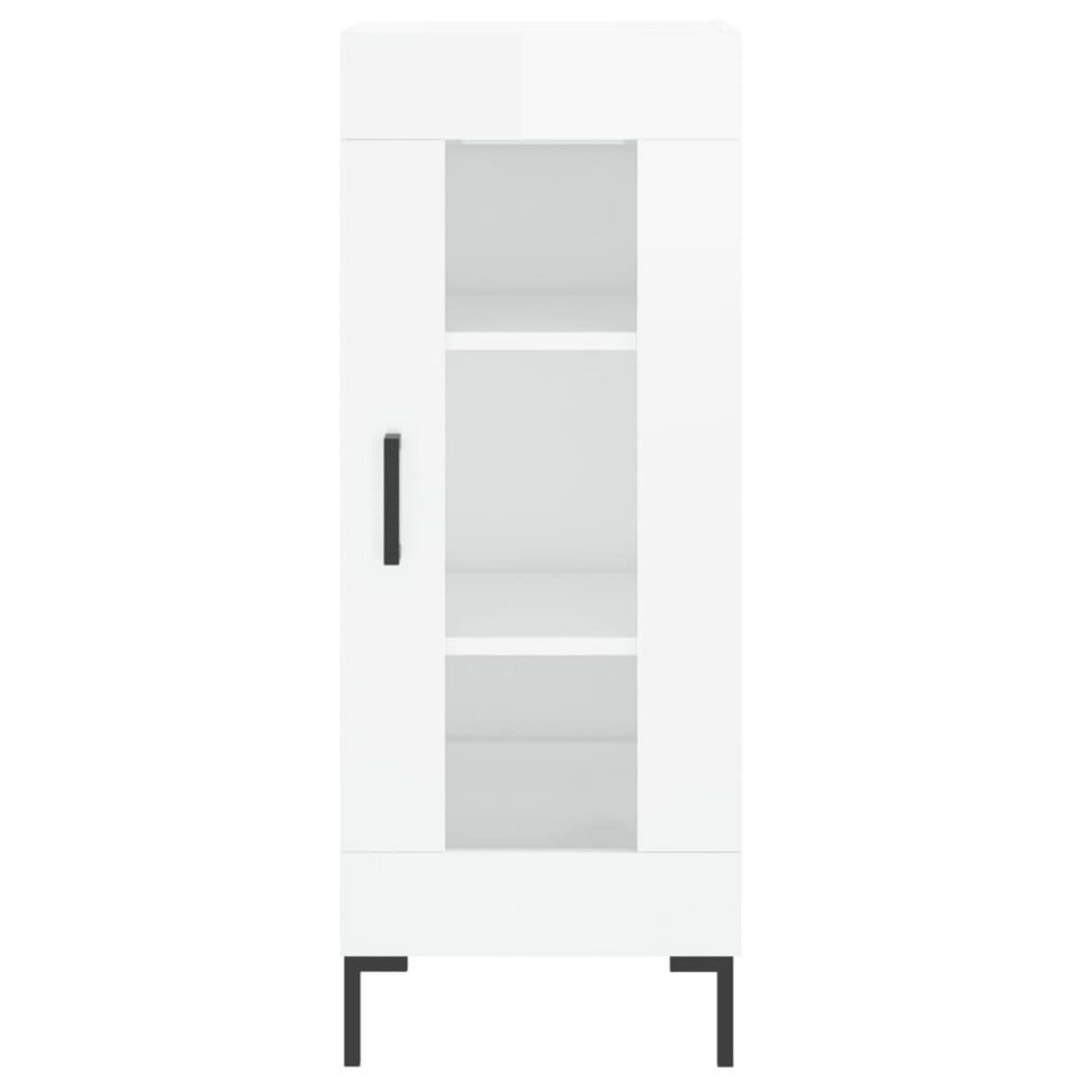 VIDAXL Buffet Blanc brillant 34,5x34x90 cm Bois d'ingenierie