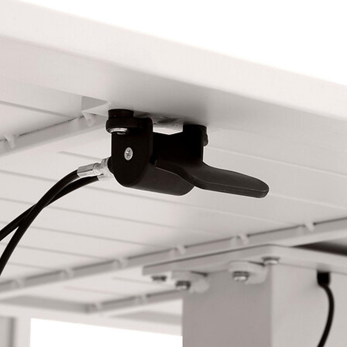 HESPERIDE Table de jardin relevable rectangulaire en aluminium SALIMIA - Avoine