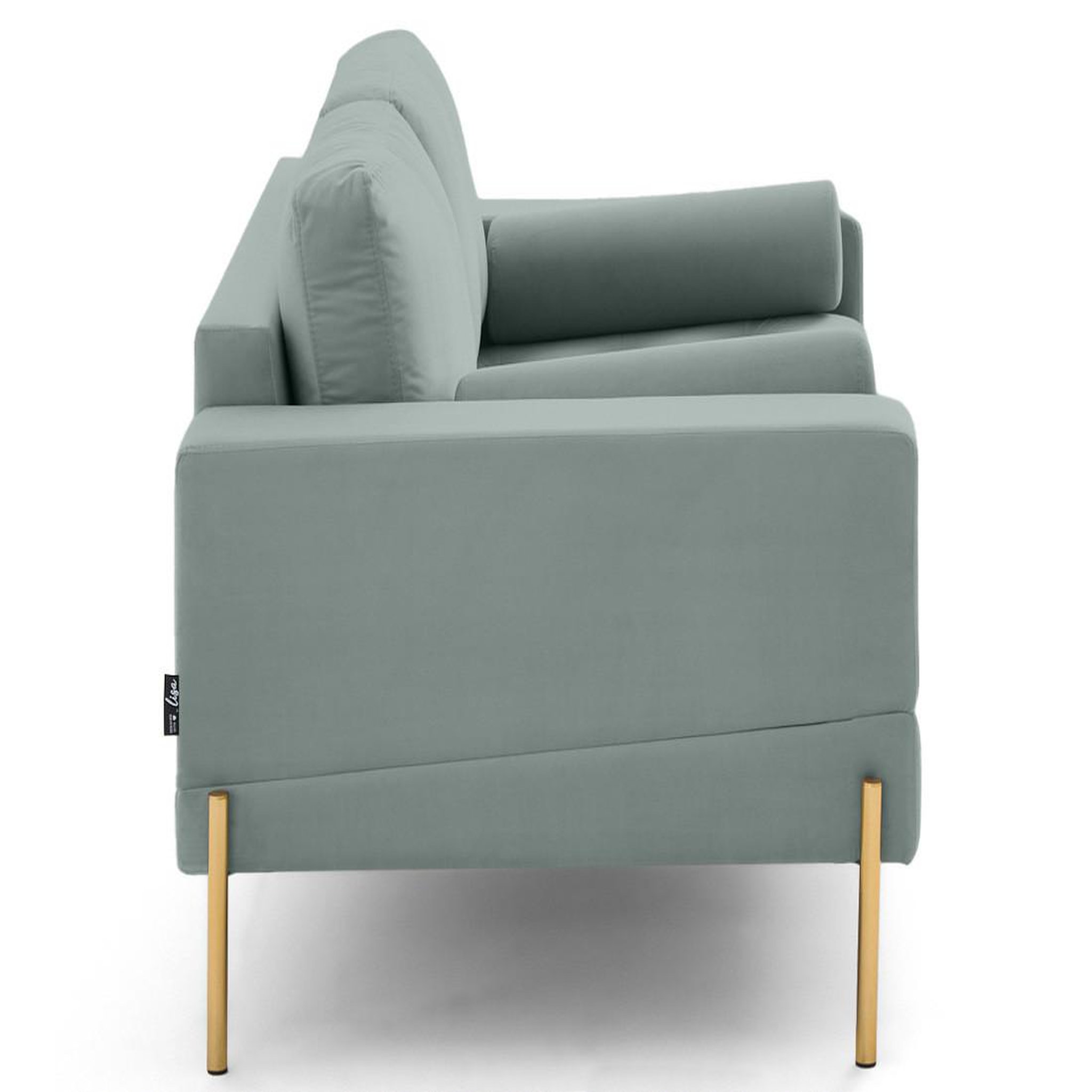 Voir la diapositive 5 : LISA DESIGN Isaure - canapé droit 2 places en velours