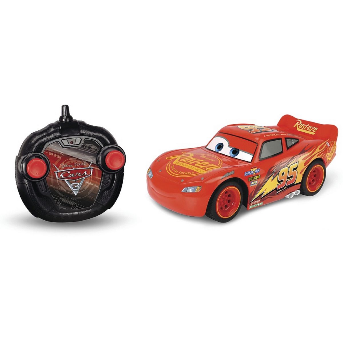 MAJORETTE Voiture Radiocommandée 1/24 - Flash Mc Queen Cars 3