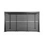 Voir la diapositive 2 : SWEEEK Pergola bioclimatique aluminium et acier 4x3m + 3 persiennes 130cm anthracite Palace
