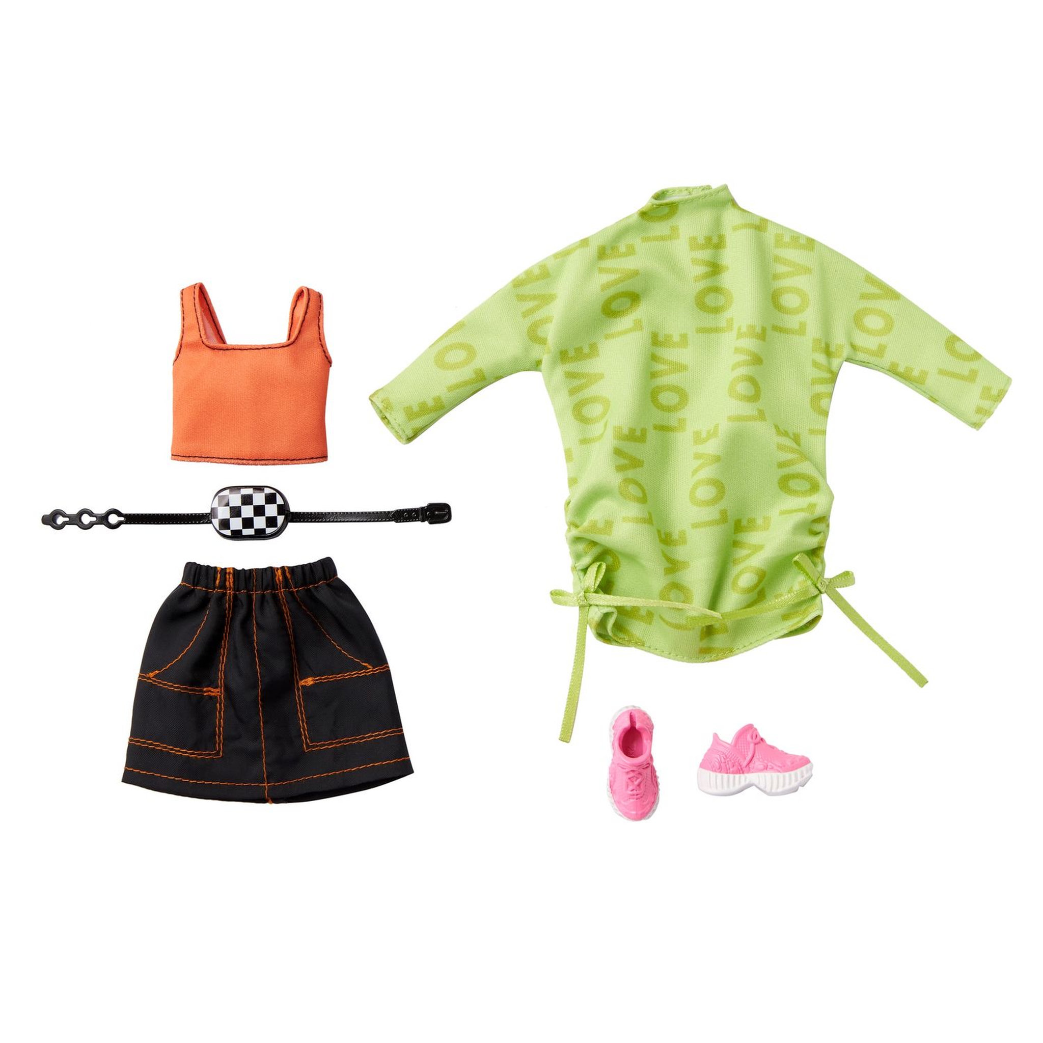 Voir la diapositive 1 : BARBIE Set de 2 tenues pour poupée Barbie