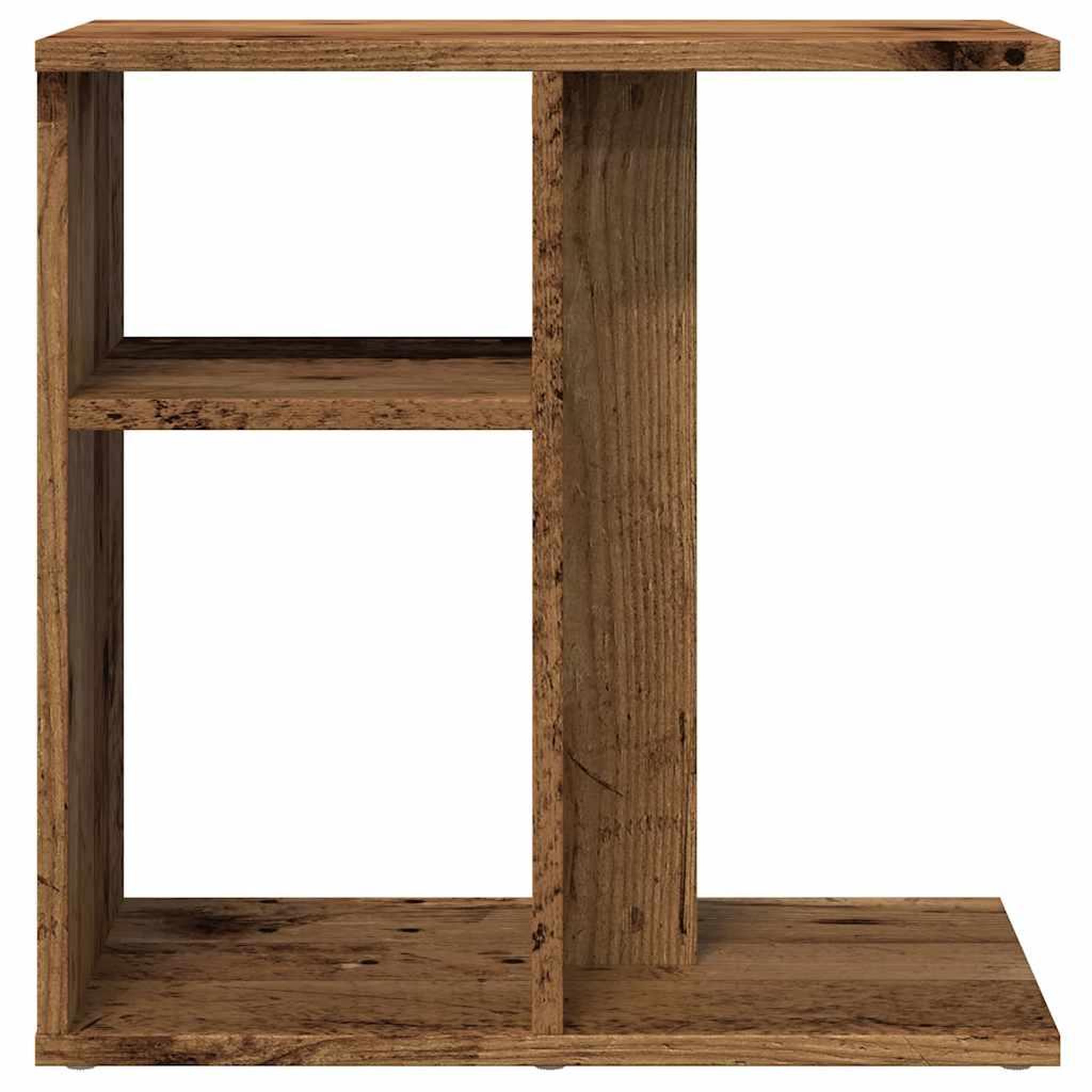 Voir la diapositive 4 : VIDAXL Table d'appoint vieux bois 50x30x50 cm bois d'ingenierie