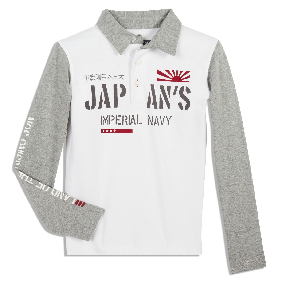 IN EXTENSO Polo manches longues imprimé garçon 