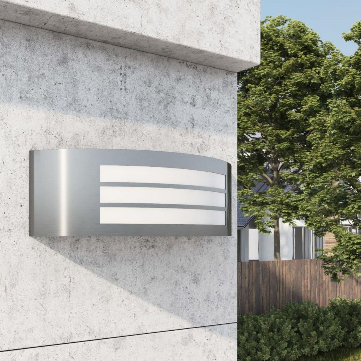 VIDAXL Applique murale exterieure en acier inoxydable