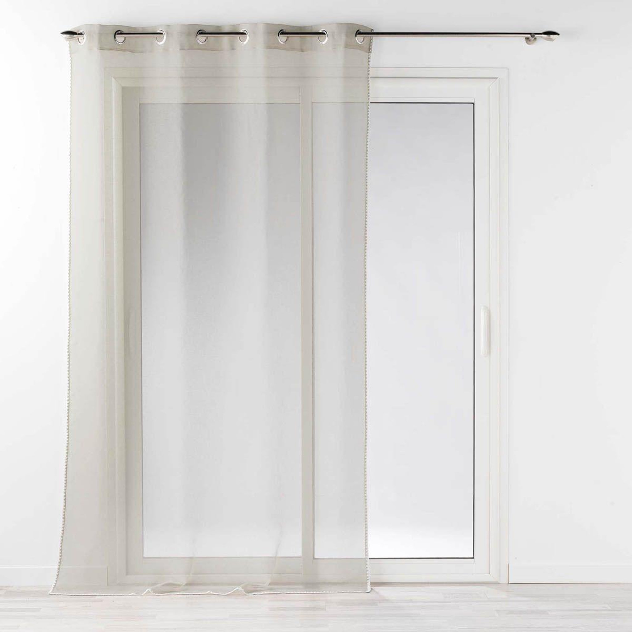 Voir la diapositive 1 : Douceur d'Intérieur Rideau Voilage à Œillets  Fantaisie Louise  140x240cm Beige