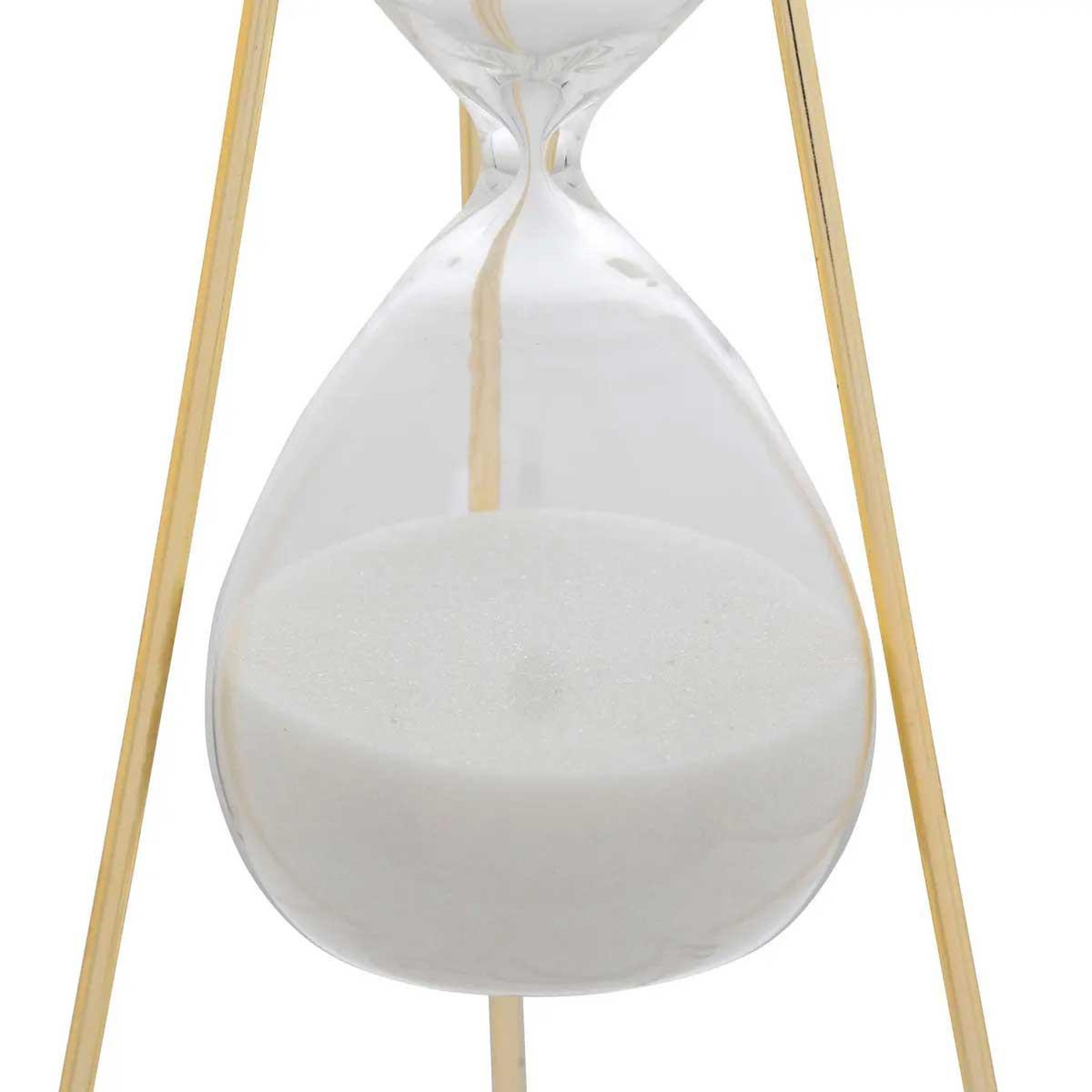 Voir la diapositive 2 : ATMOSPHERA Sablier déco effet marbre  olen  21cm gris