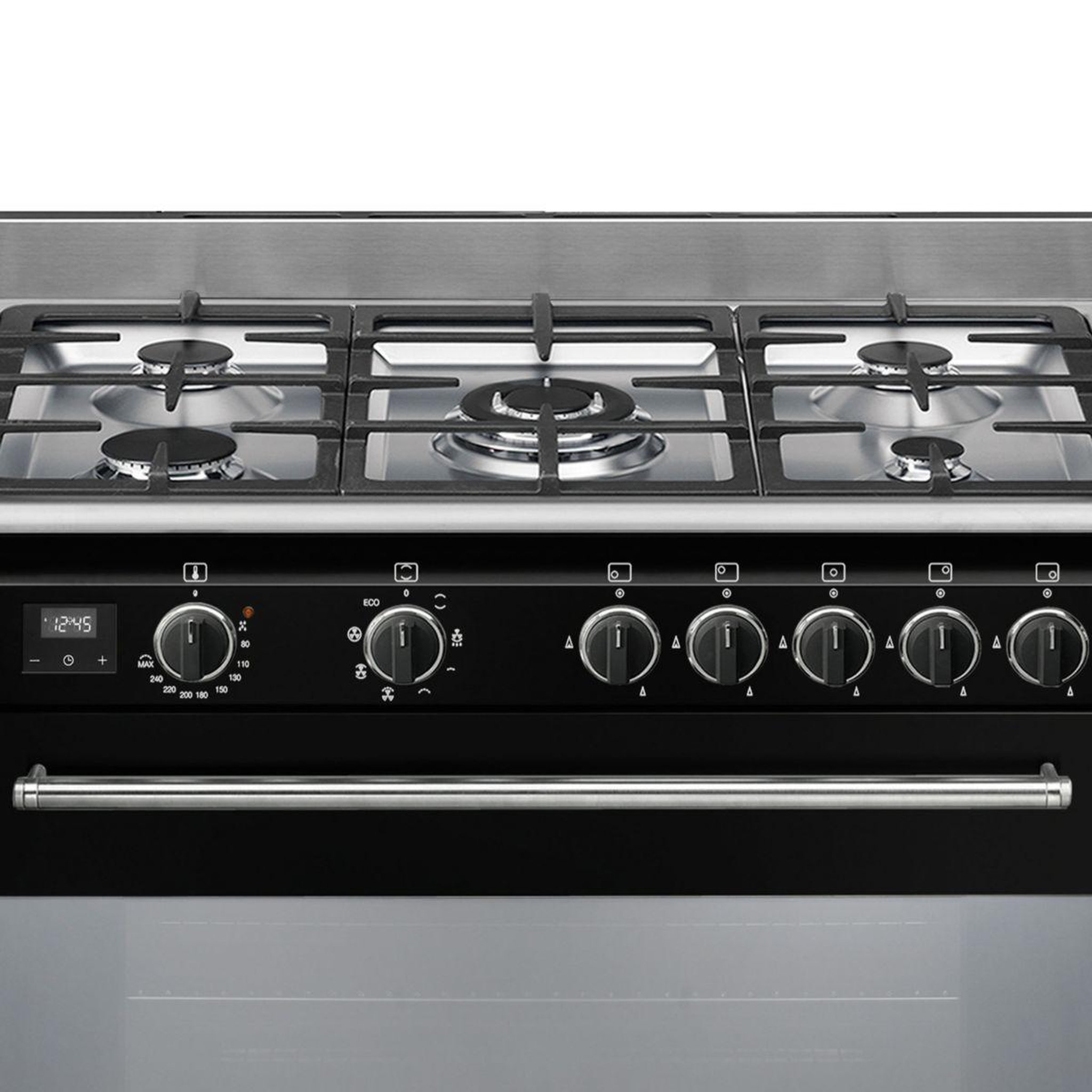 Voir la diapositive 3 : SMEG Piano de cuisson gaz bg91n2