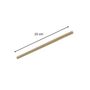 Voir la diapositive 3 : Fackelmann Lot de 2 boites de 50 pailles en papier rigide brun 15 cm Fackelmann Nature