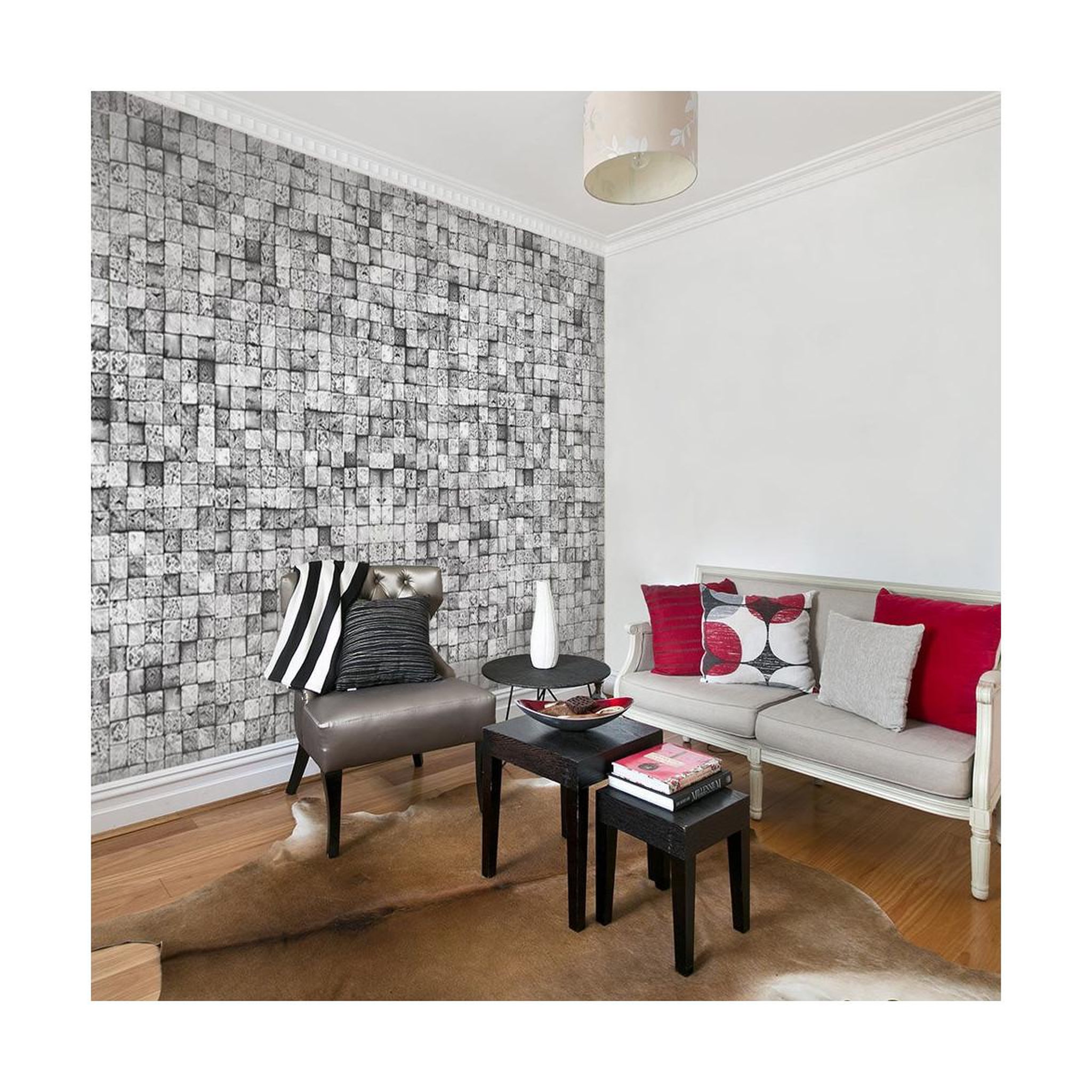 Paris Prix Papier peint  gray background  50x1000cm