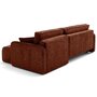 Voir la diapositive 6 : LISA DESIGN Apolline - canapé d'angle réversible 4 places convertible avec coffres en tissu moucheté
