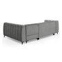 Voir la diapositive 3 : Paris Prix Canapé d'Angle Convertible 5 Places  Casey  247cm Gris